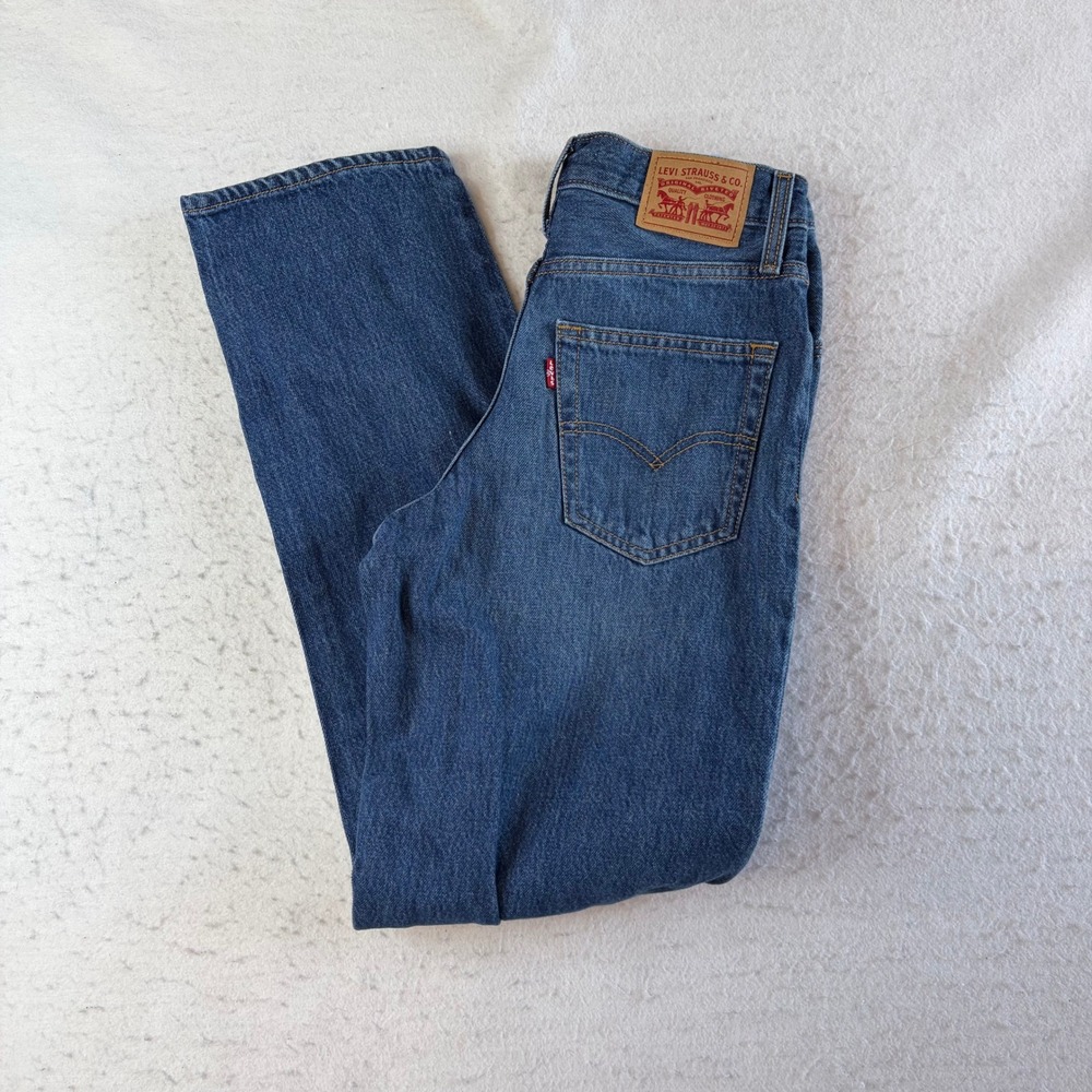 Levi's 94 Baggy Jeans Womens 25 Blue Denim High Rise Straight Leg